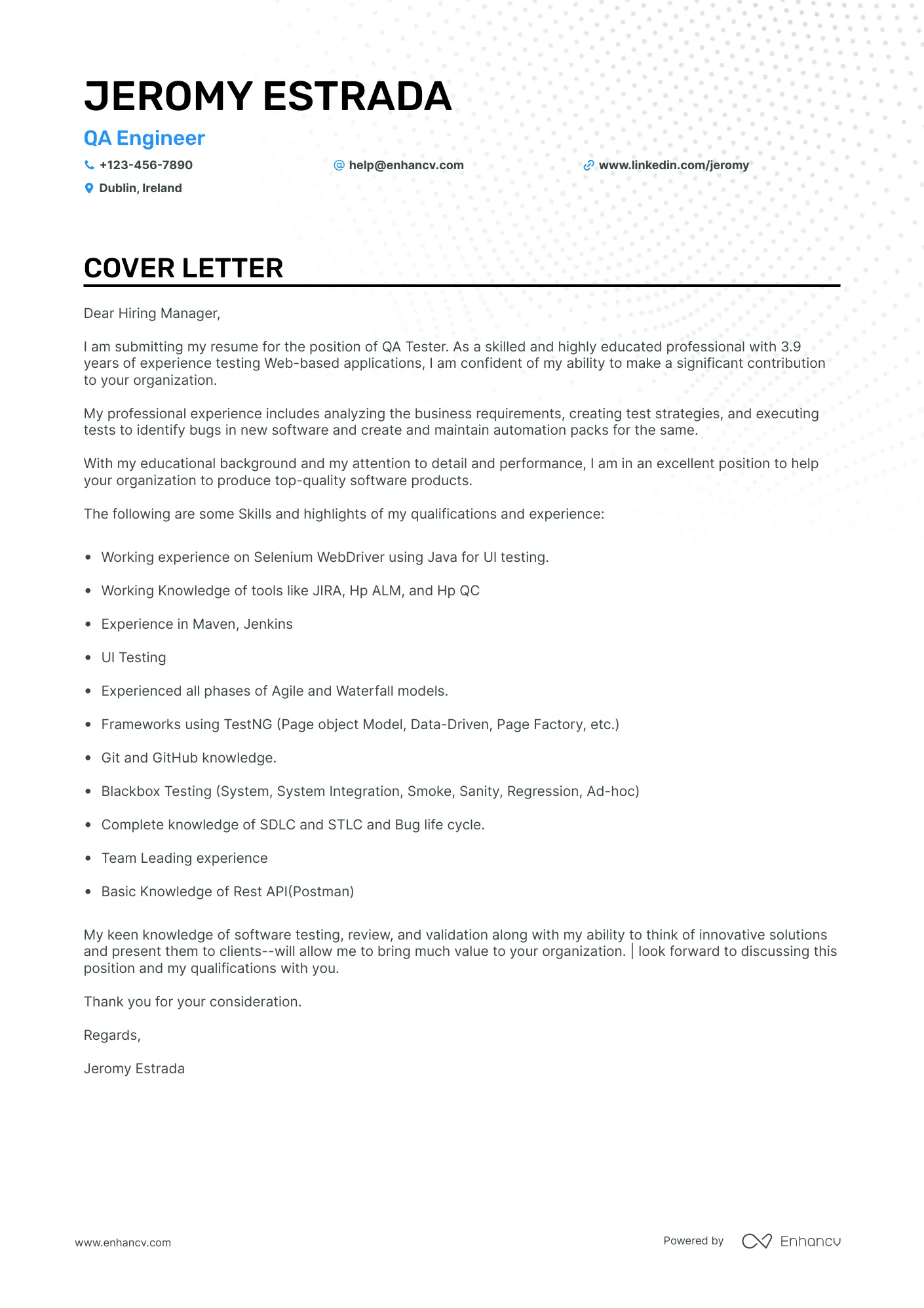 38954 tailoring cover letter