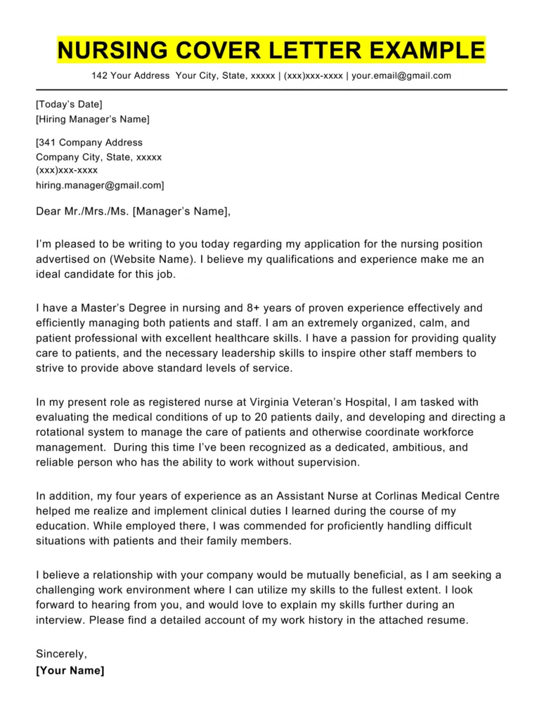 38959 lpn cover letter sample