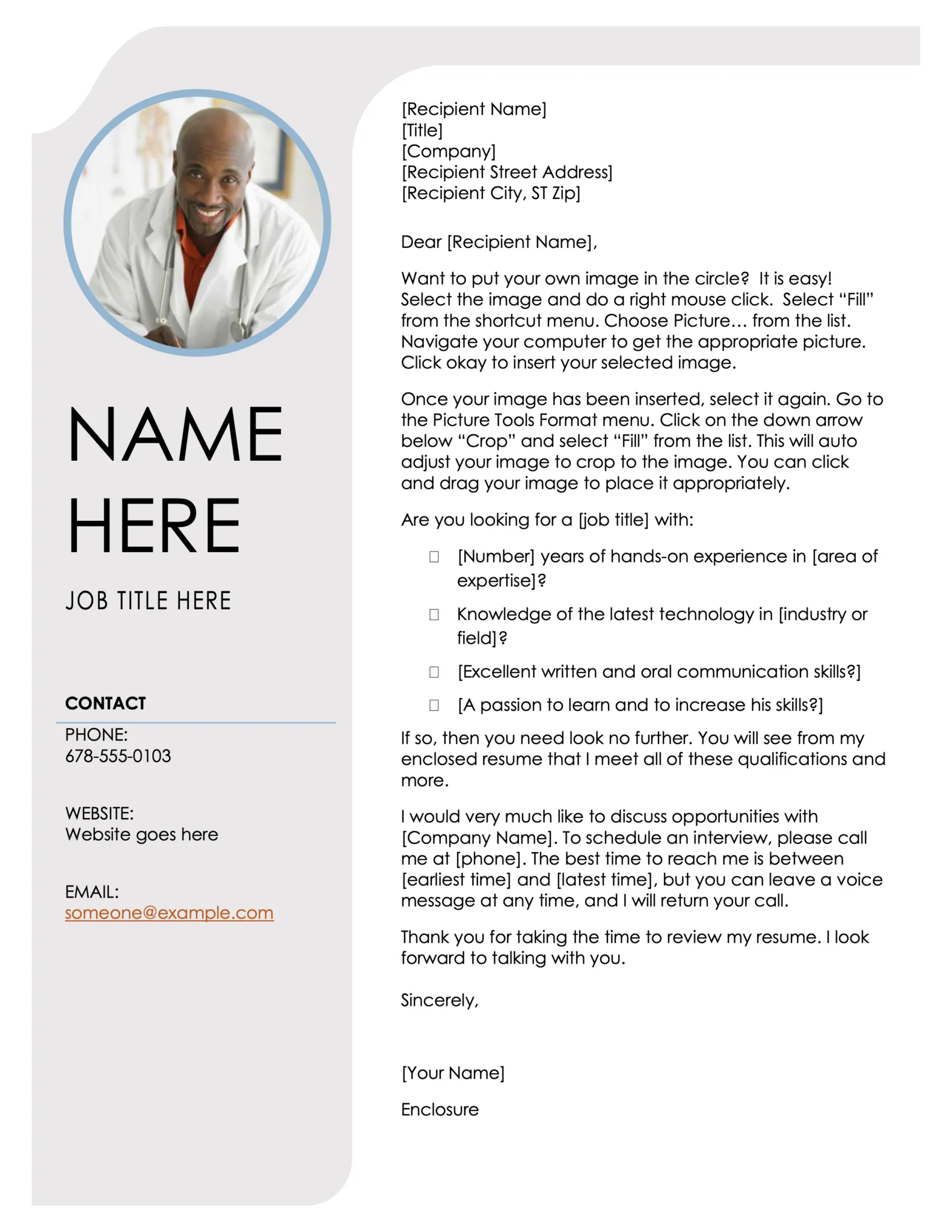38969 cover letter keywords