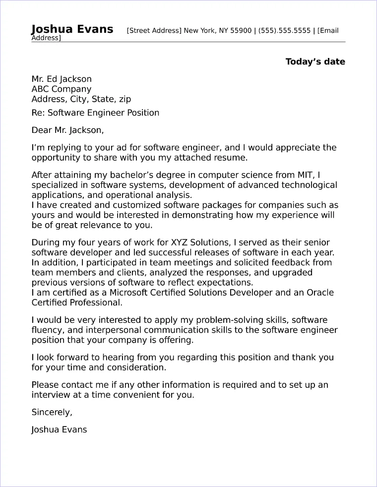 38977 cover letter software engineer