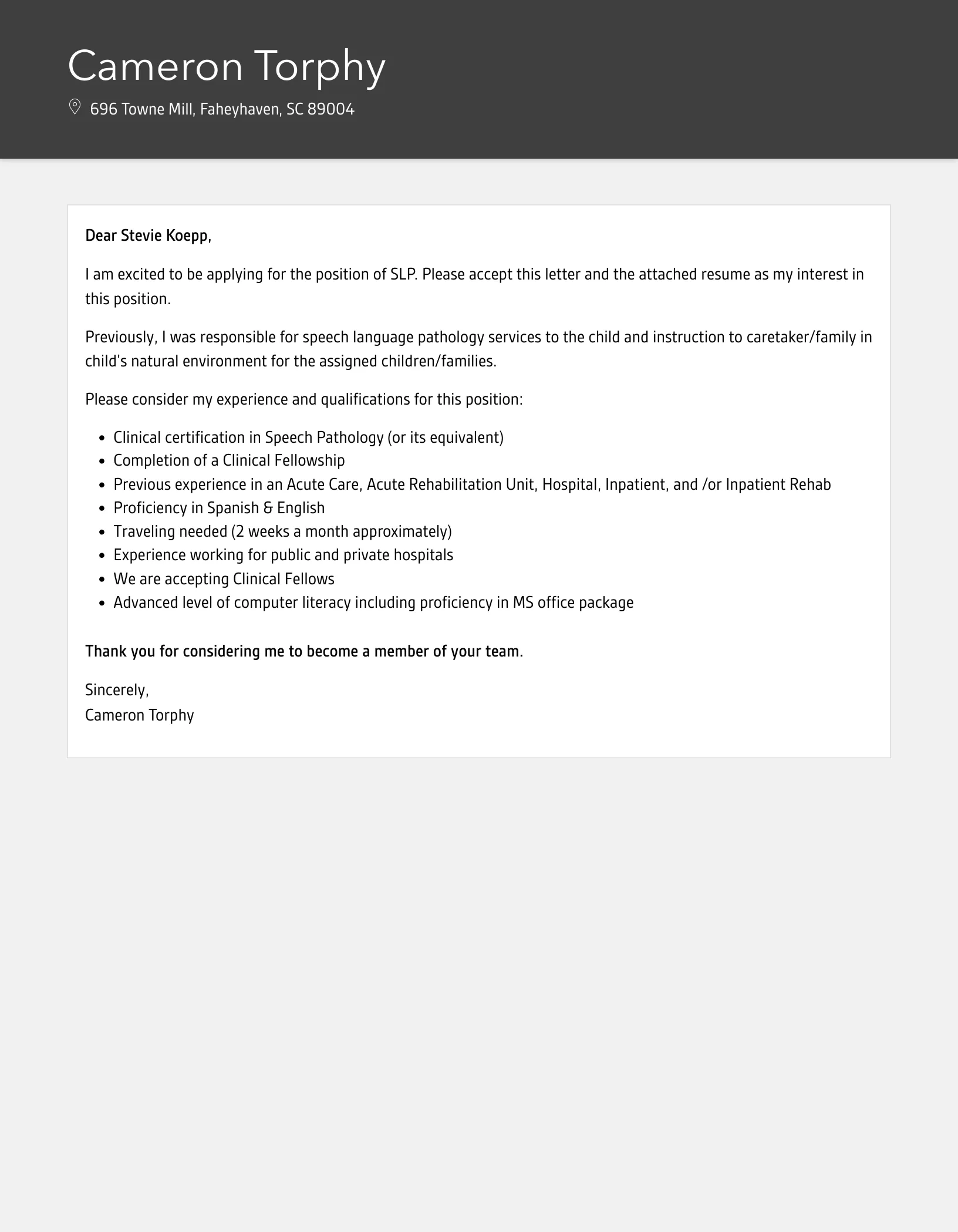 38981 slp cover letter formatting