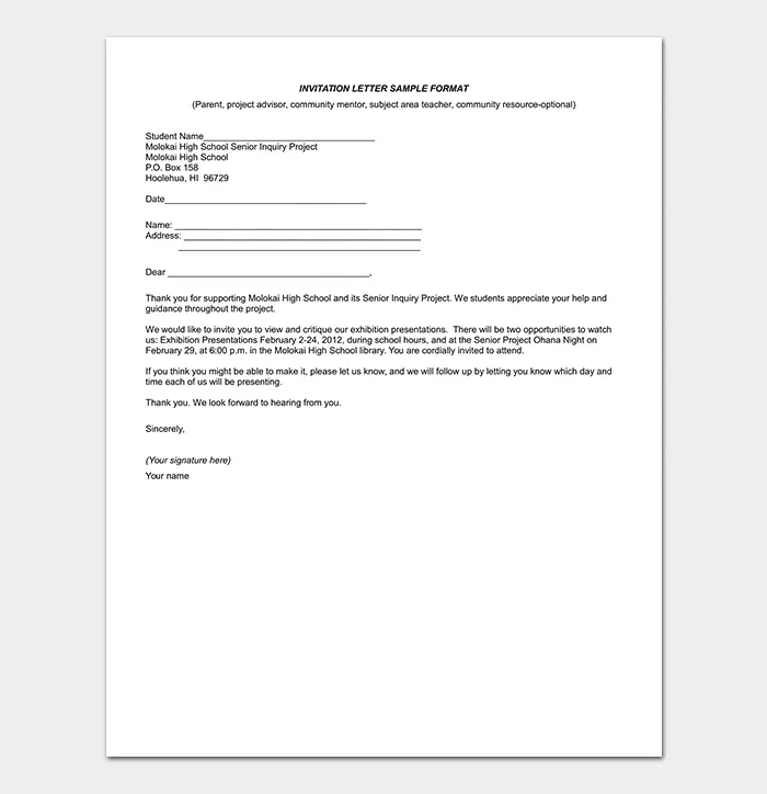 38988 invitation cover letter formatting