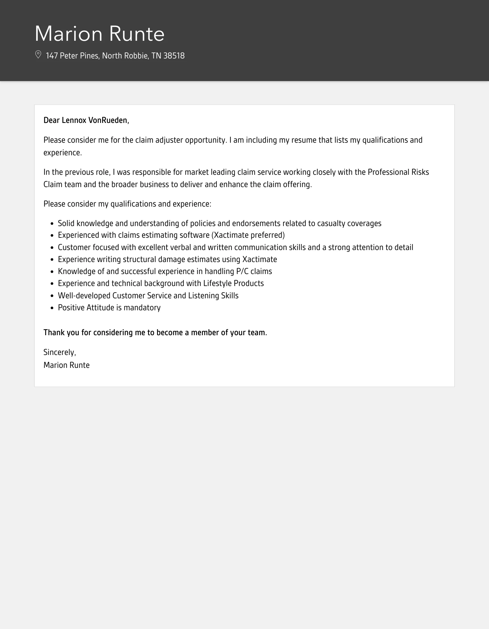 38991 proofreading cover letter