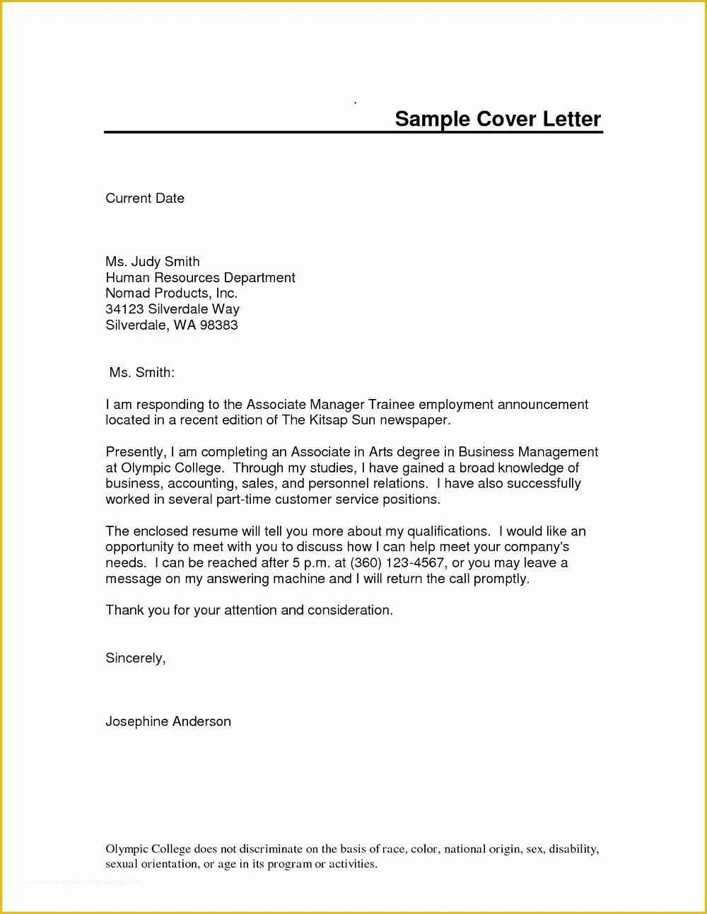 38994 standard cover letter