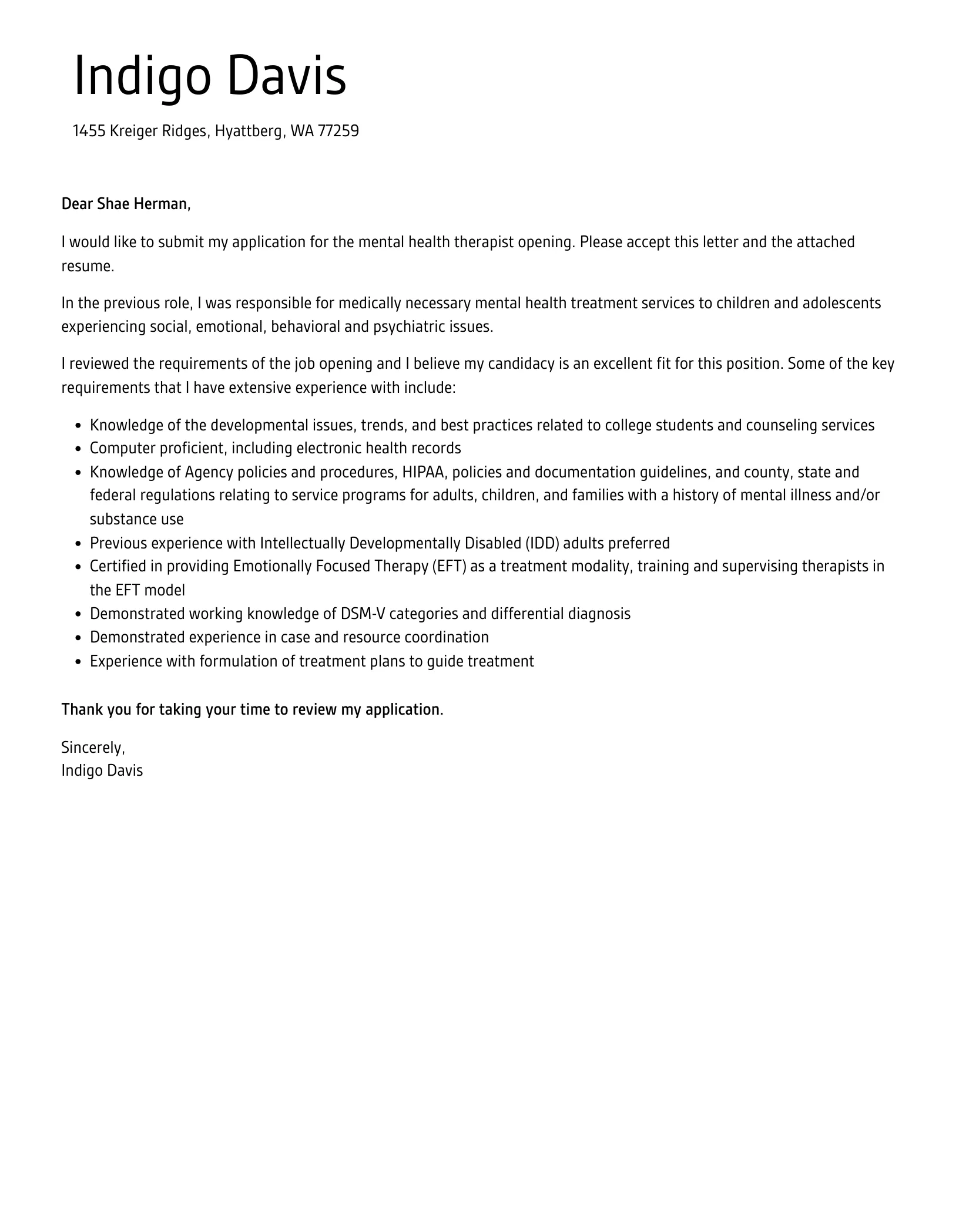 38995 tailoring cover letter