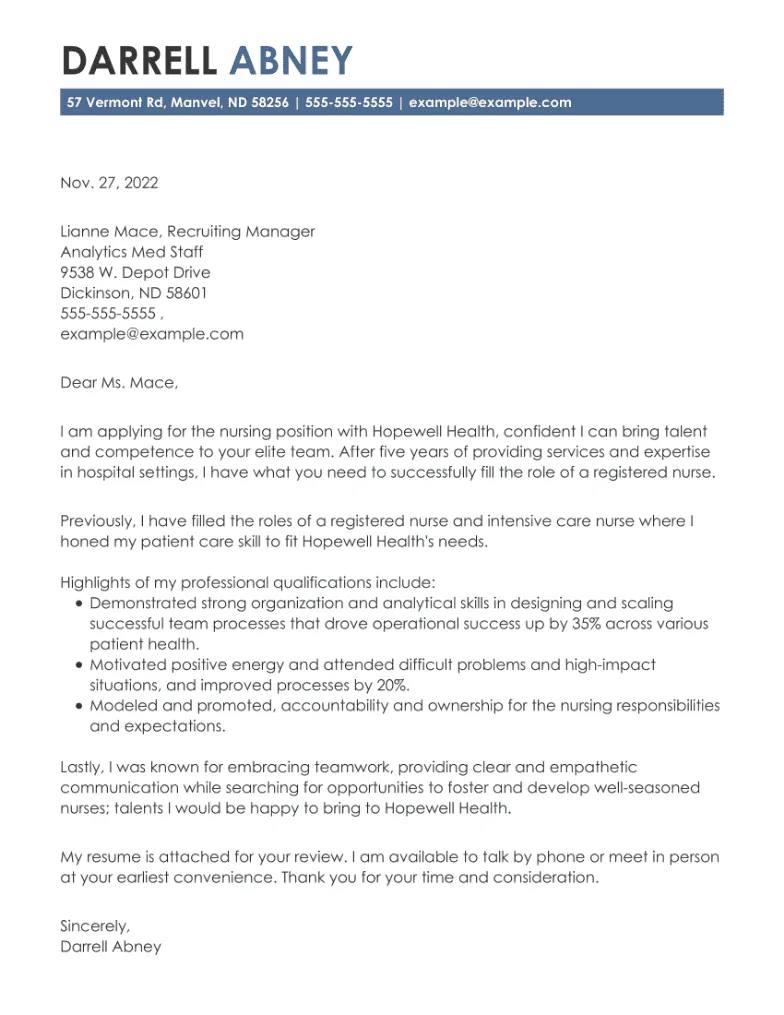 38997 nursing skills experience