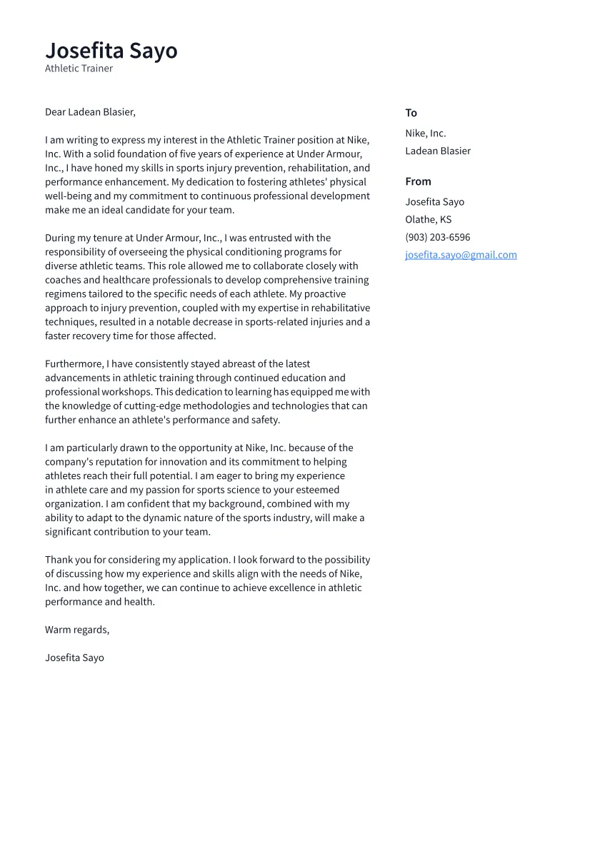 39001 cover letter formatting