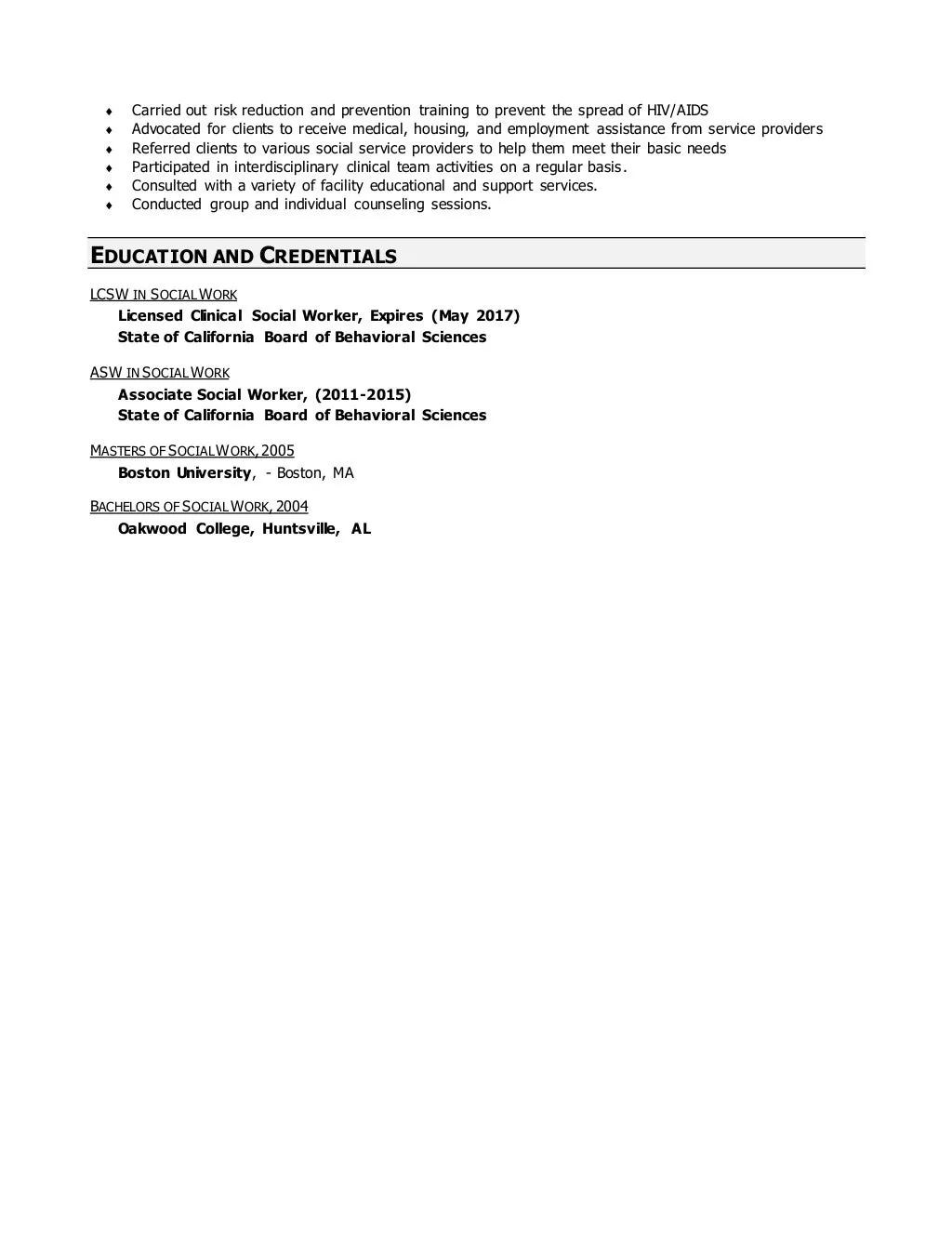 39008 lcsw achievements