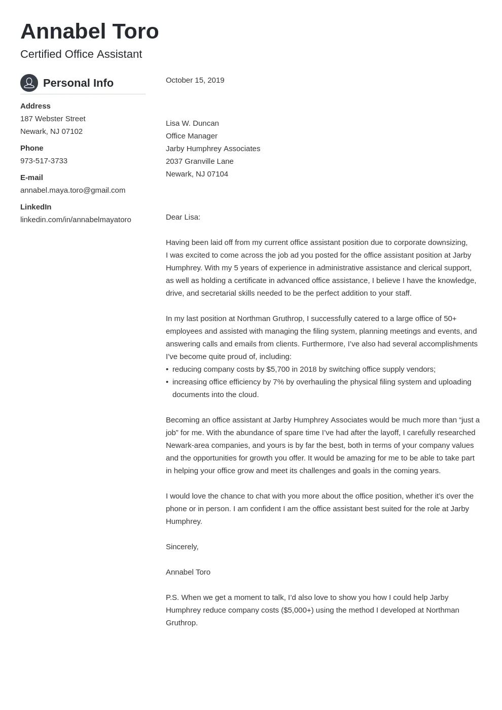 39015 cover letter importance