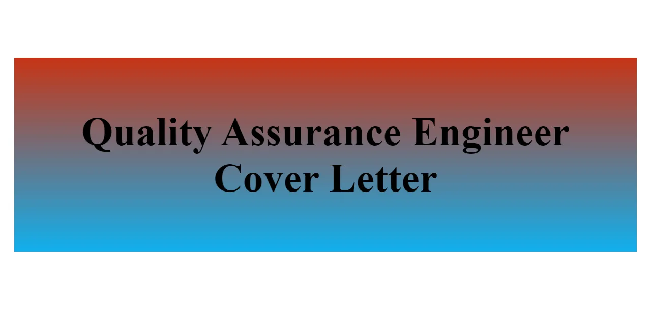 39020 quality engineer cover letter