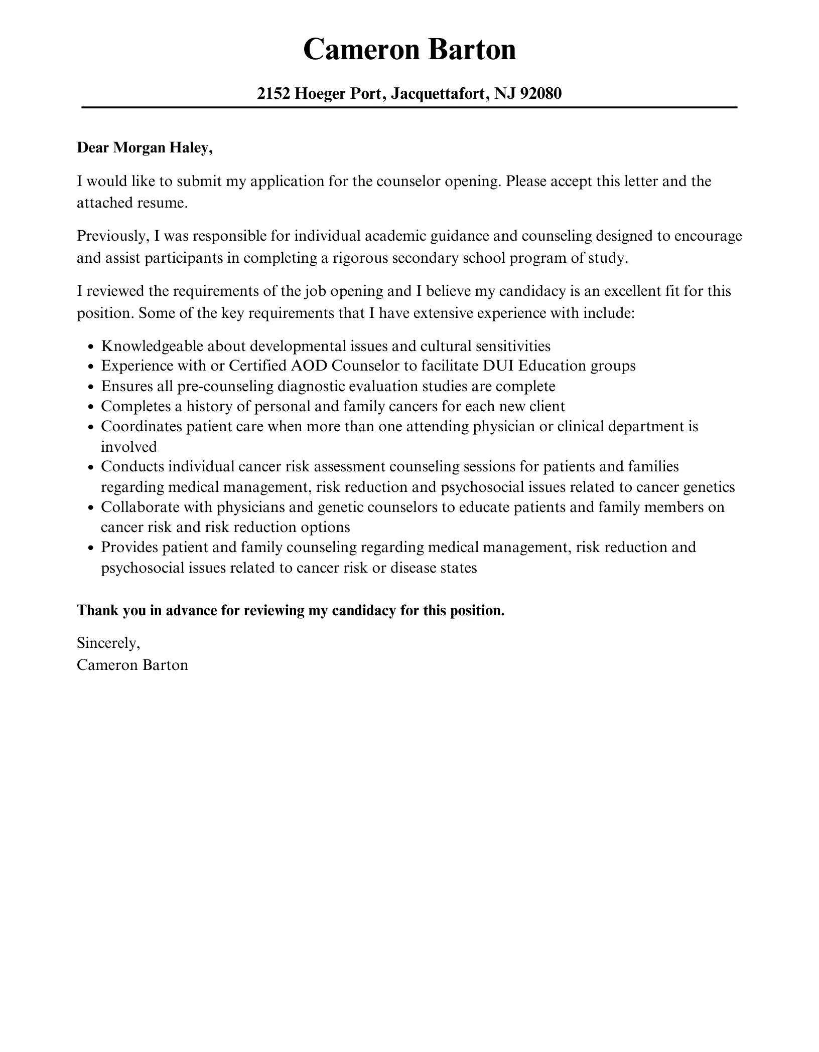 39030 cover letter examples