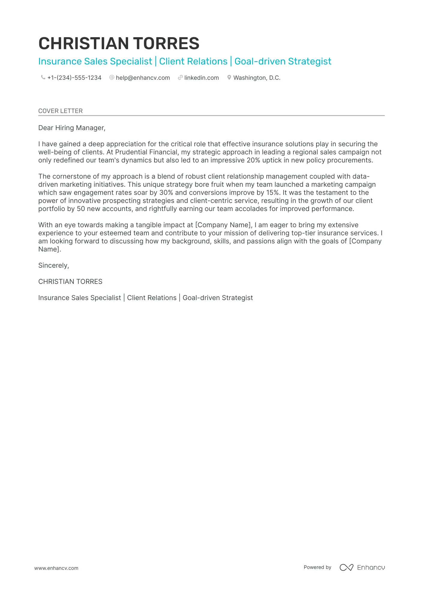 39033 business development cover letter formatting