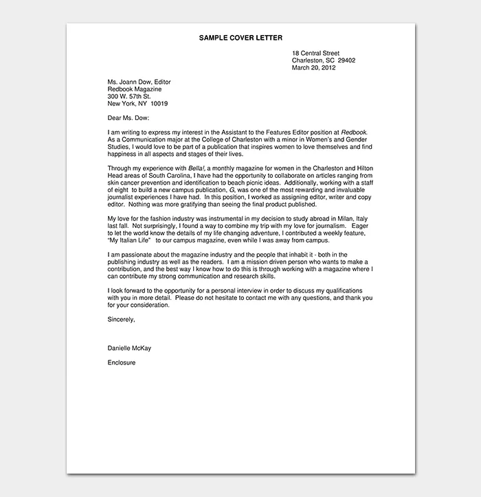 39036 cover letter contact info