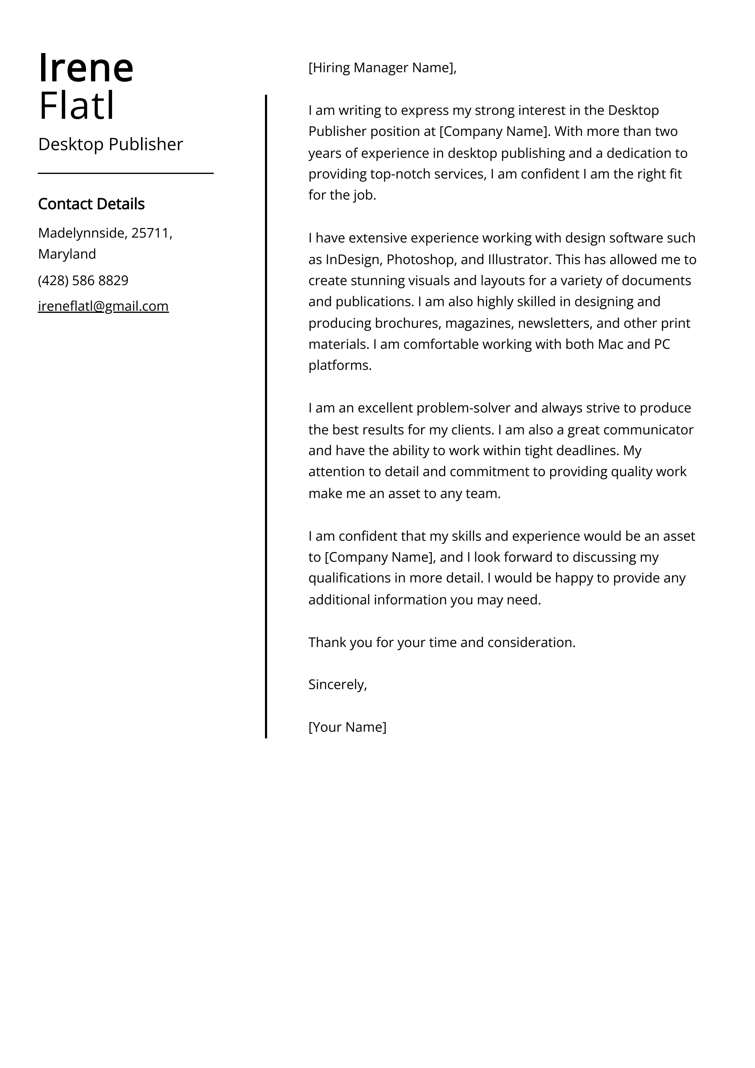 39036 publisher cover letter example