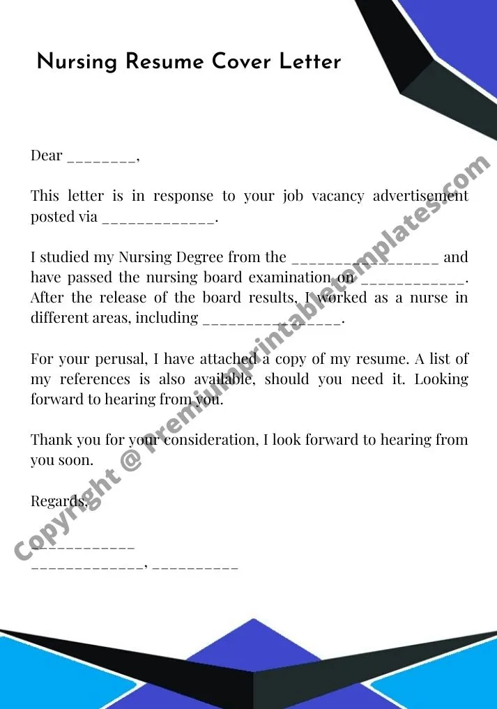 39049 nurse cover letter examples