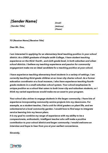 39050 high school cover letter