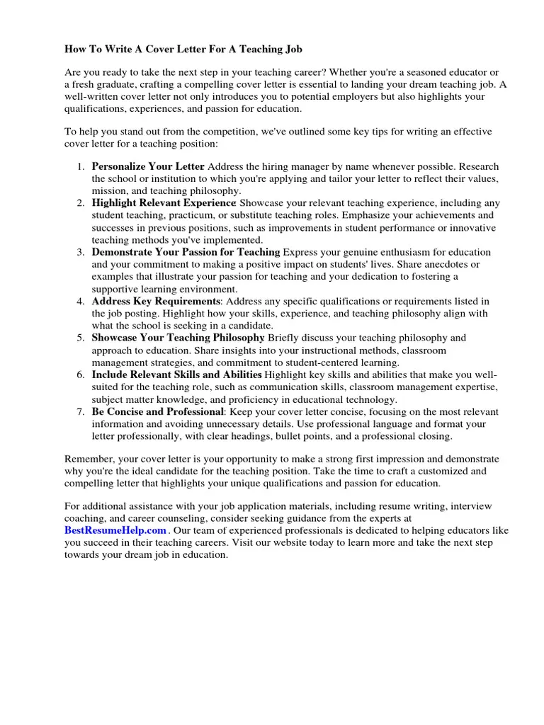 39054 teacher cover letter