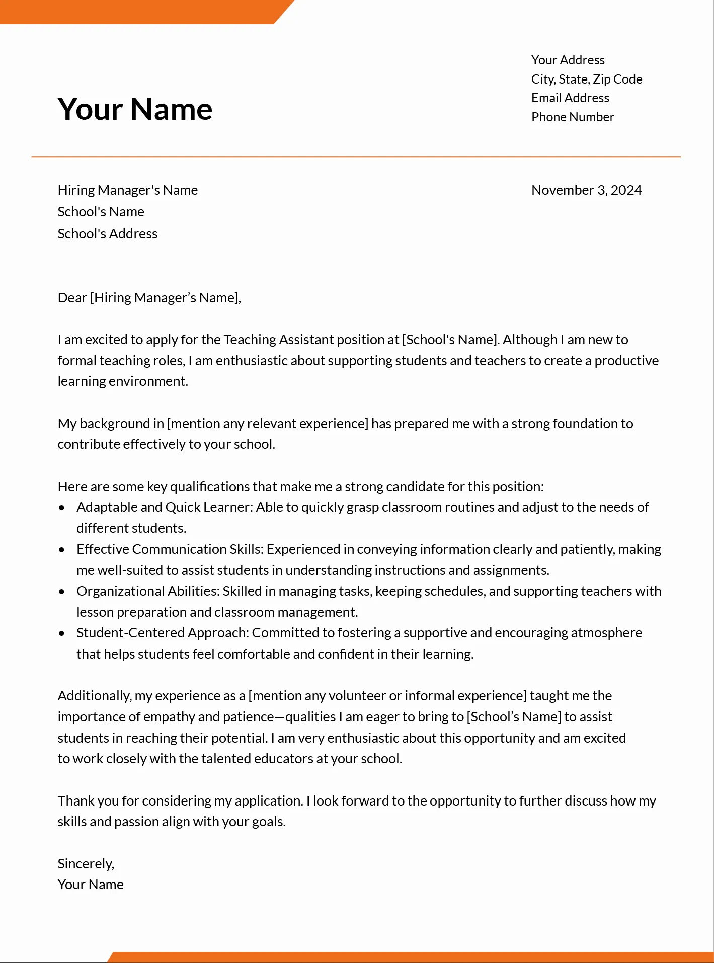 39069 cover letter formatting