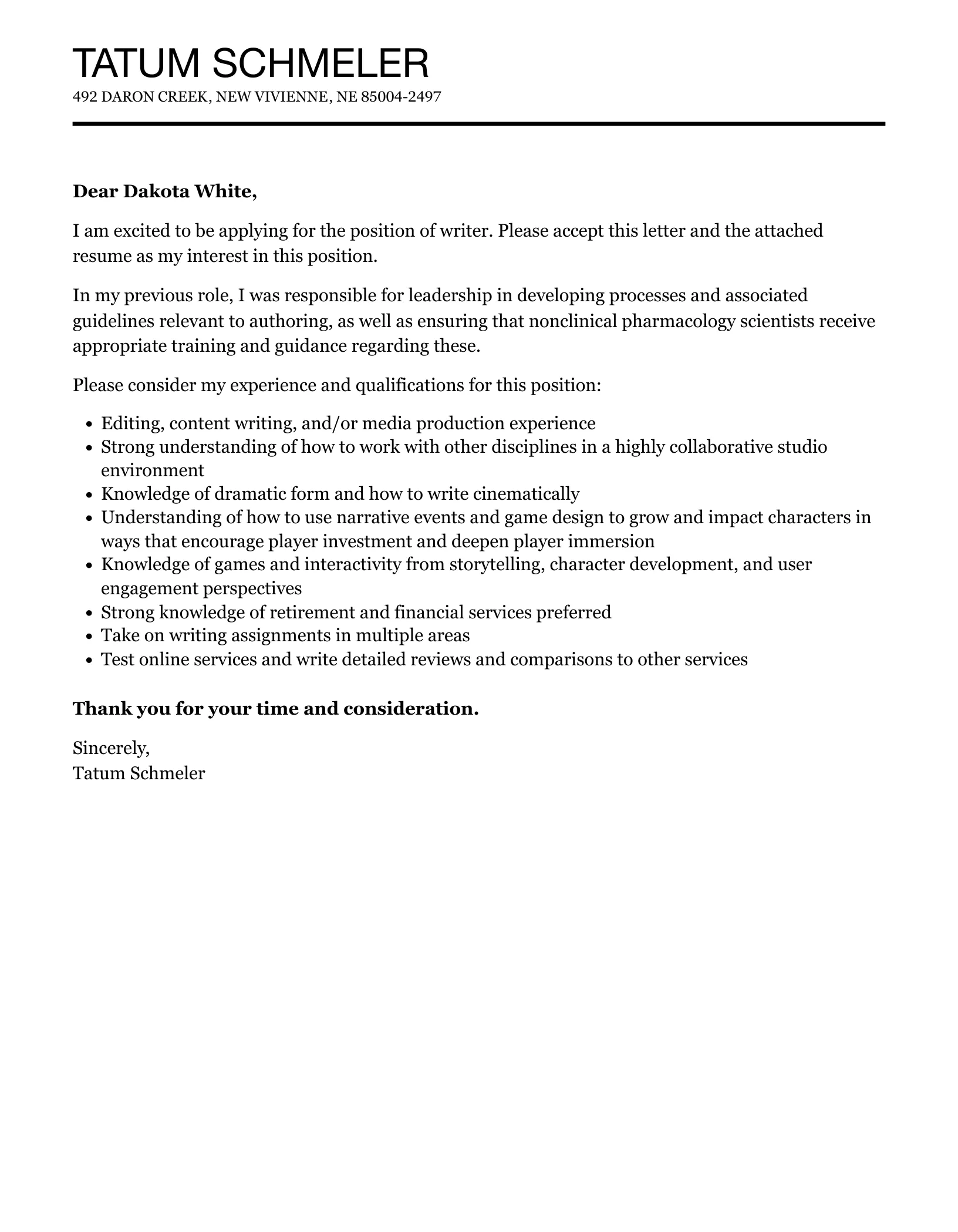 39072 proofreading cover letter