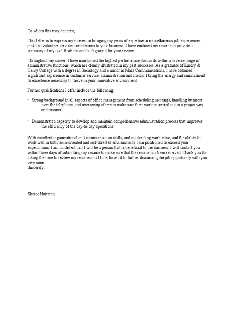 39075 systems administrator cover letter