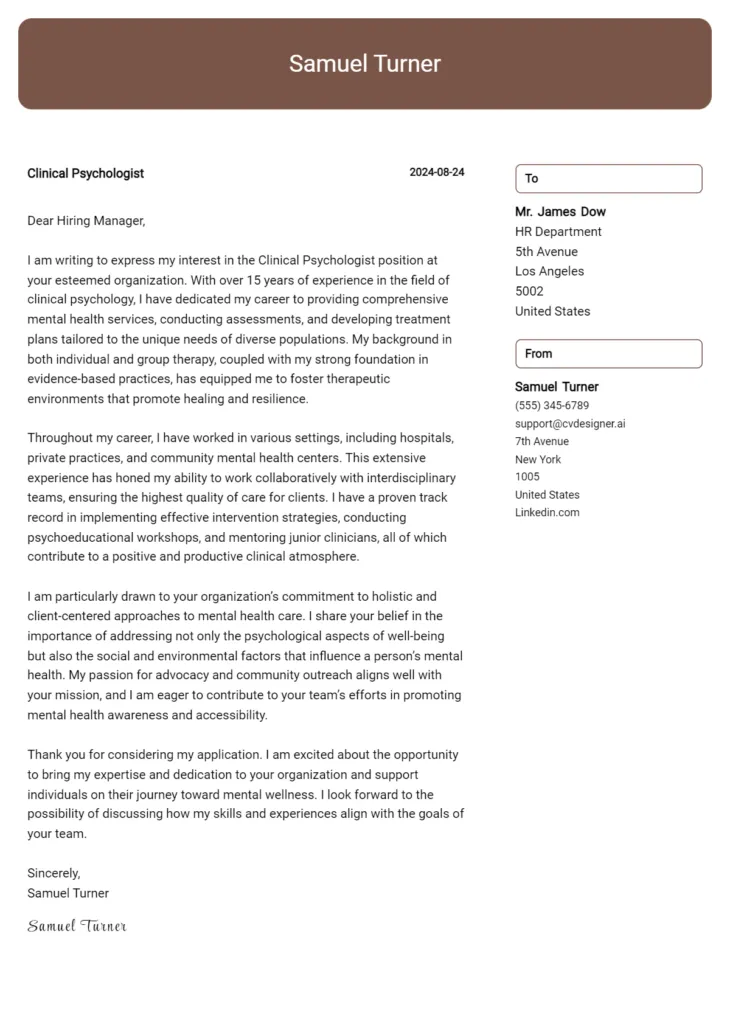 39078 clinical specialist formatting cover letter