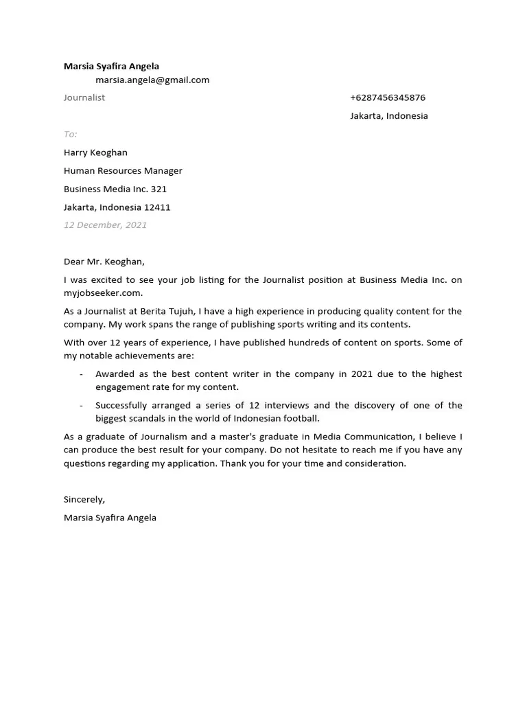 39106 journalism cover letter tips