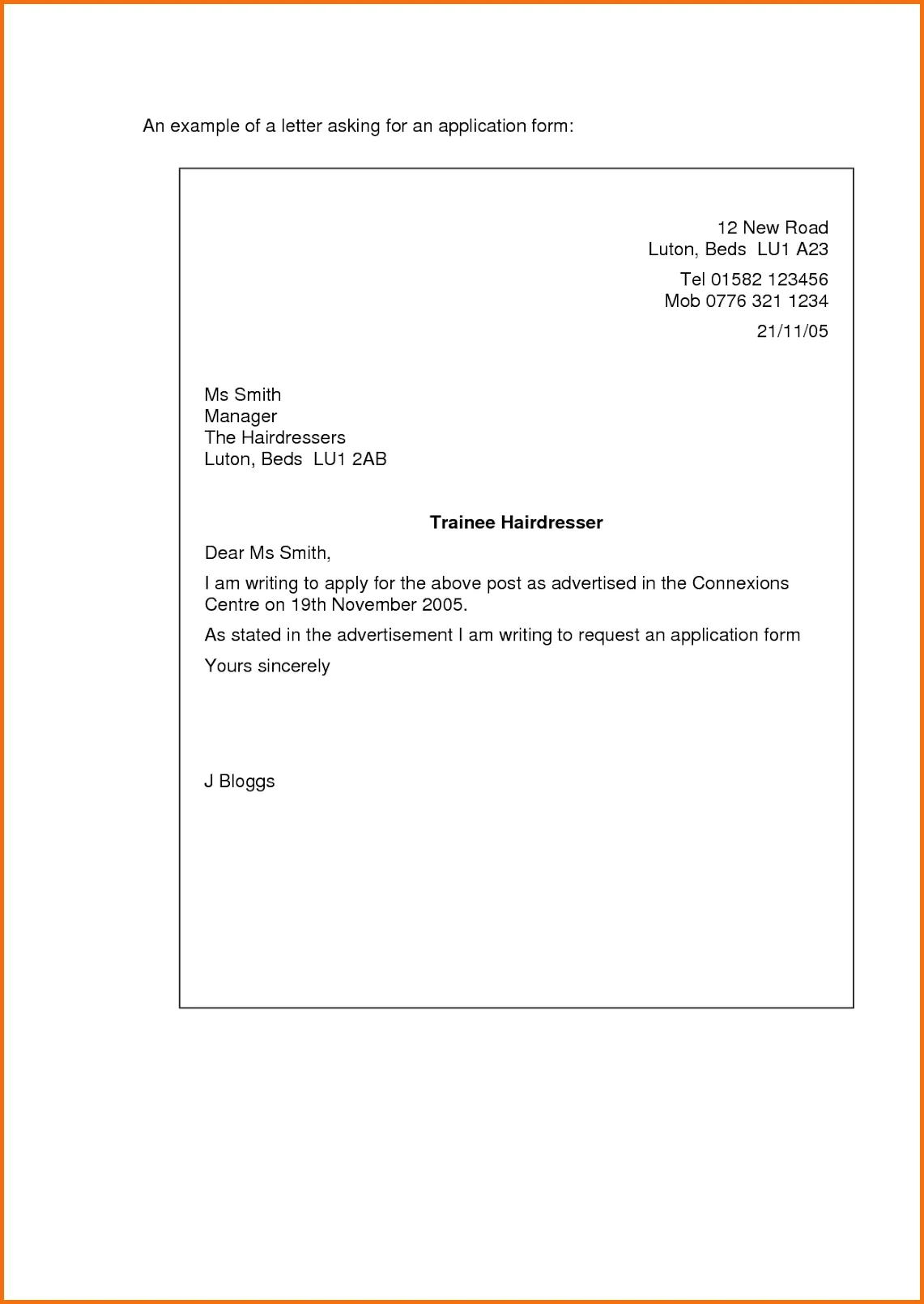 39109 email cover letter subject line