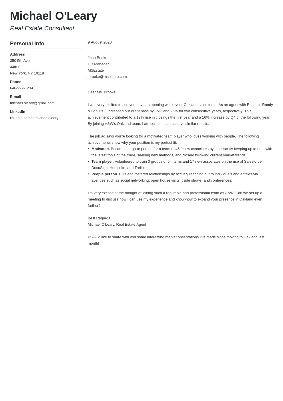 39110 new agent cover letter