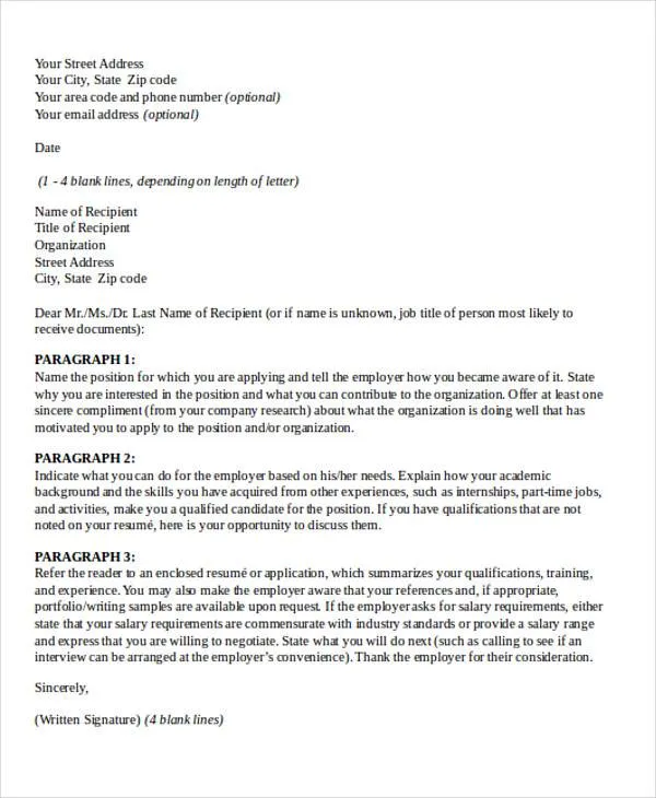 39114 personalized greetings cover letter