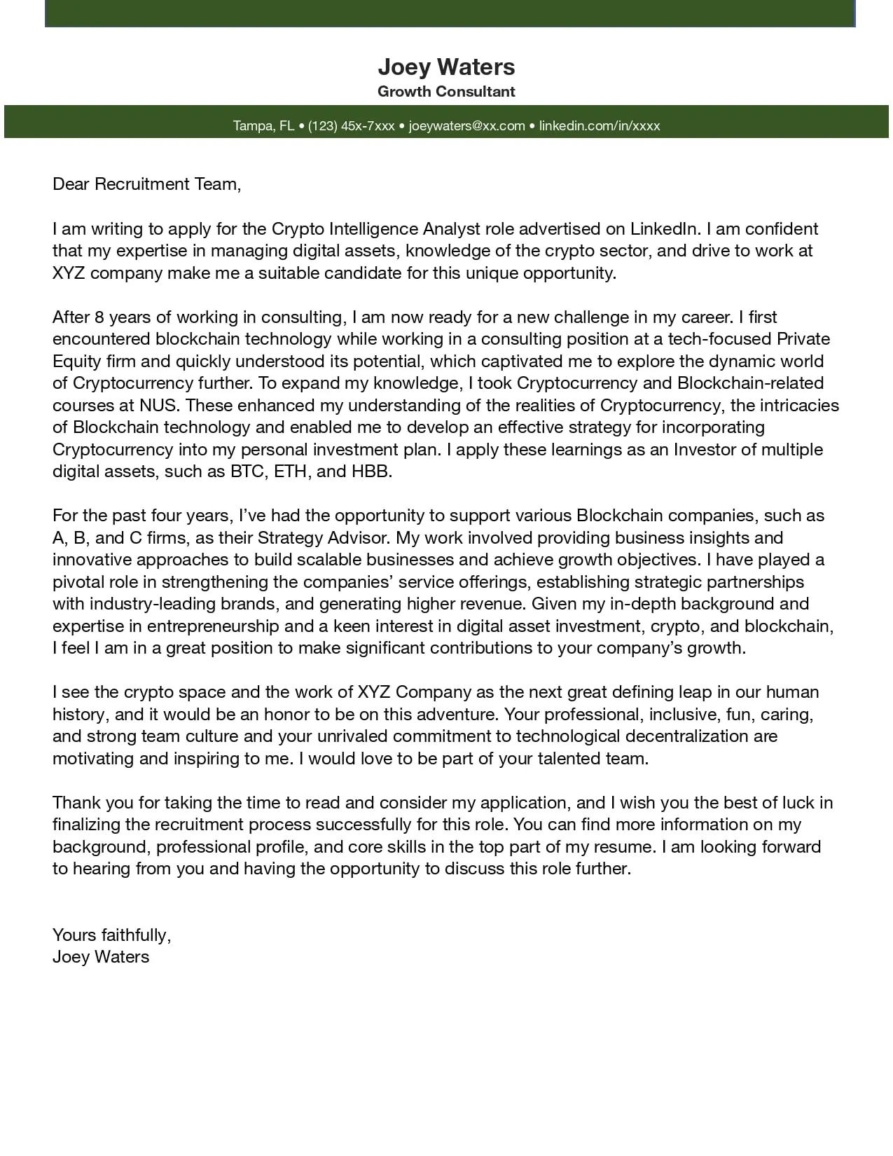 39119 cover letter formatting