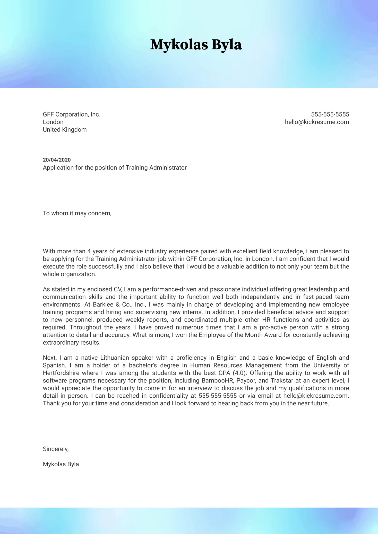 39120 proofreading cover letter