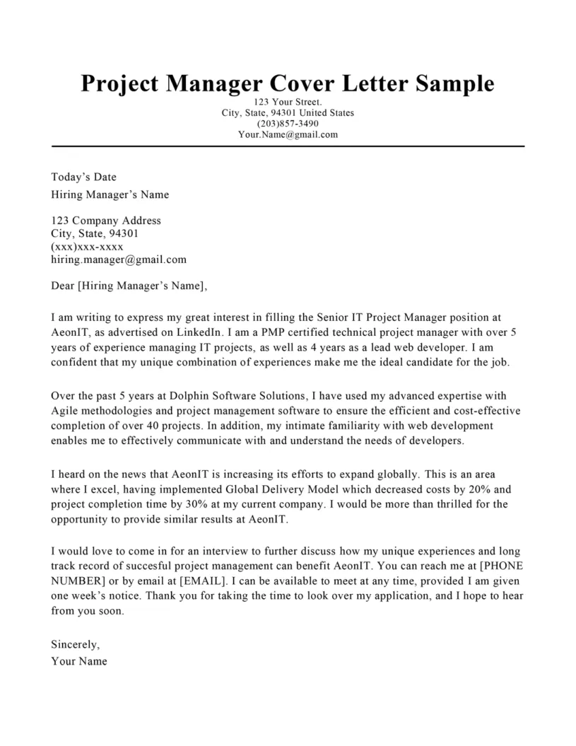 39125 pm cover letter skills