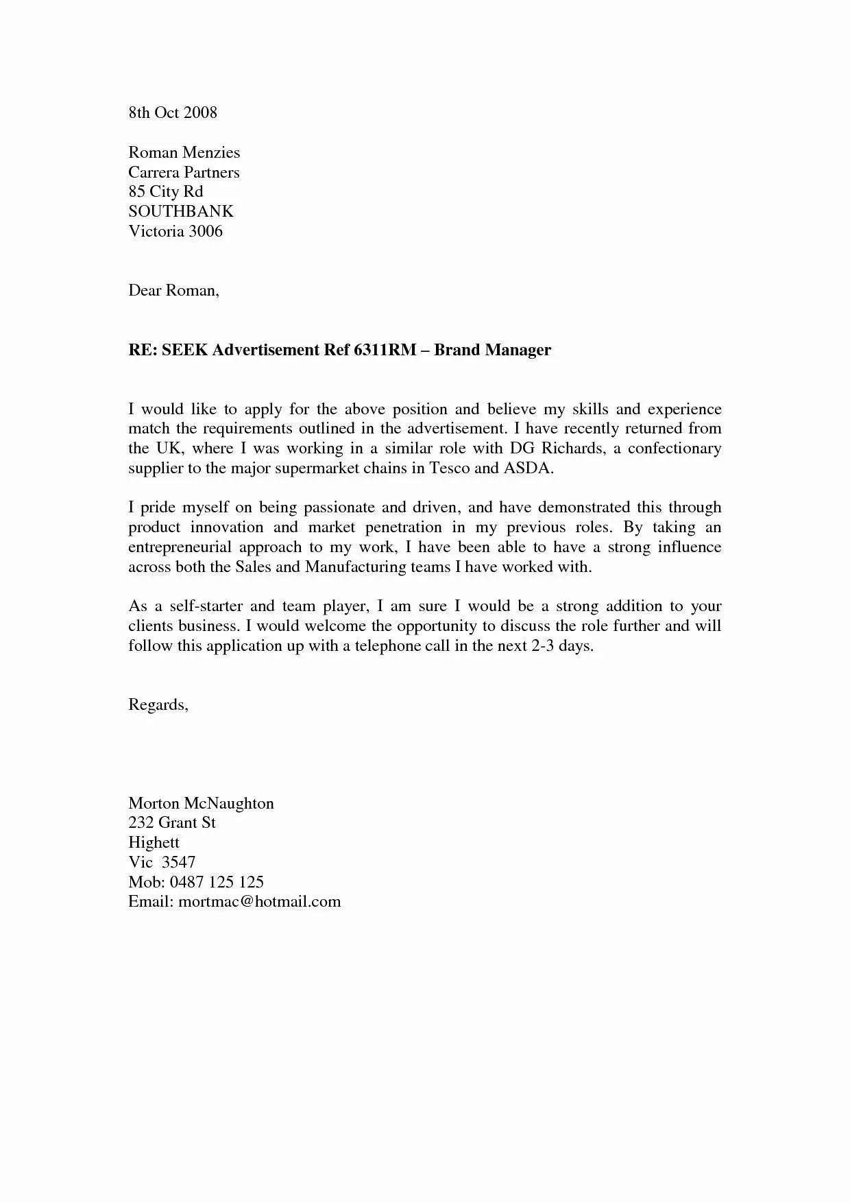 39138 medical sales cover letter formatting