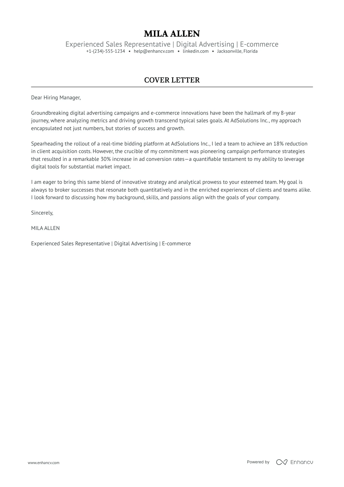 39139 cover letter formatting