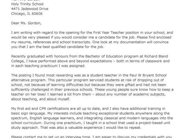 39140 cover letter examples first year teacher