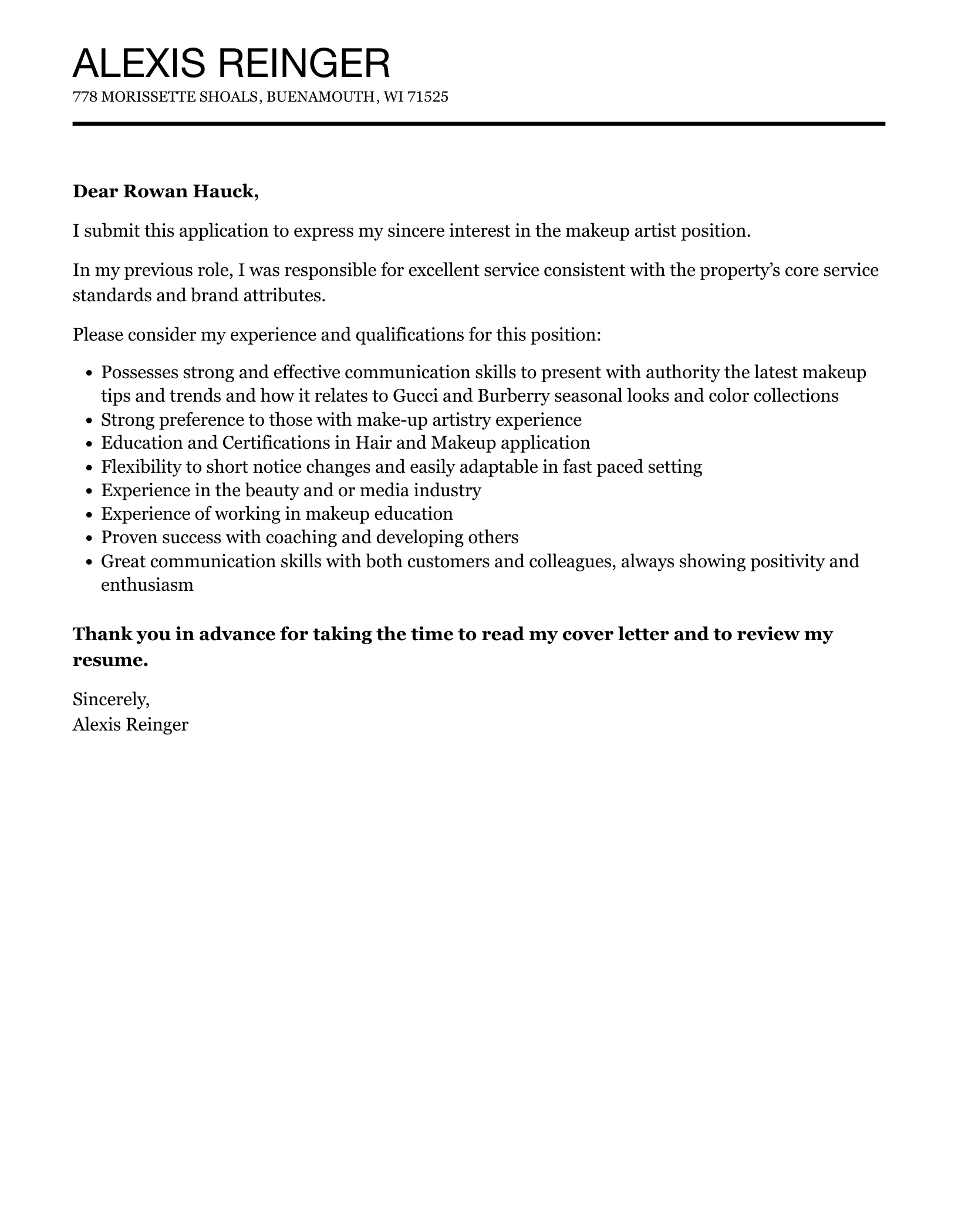 39141 cover letter format