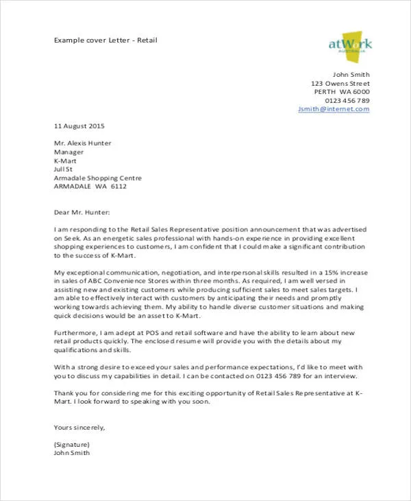 39142 retail cover letter mistakes