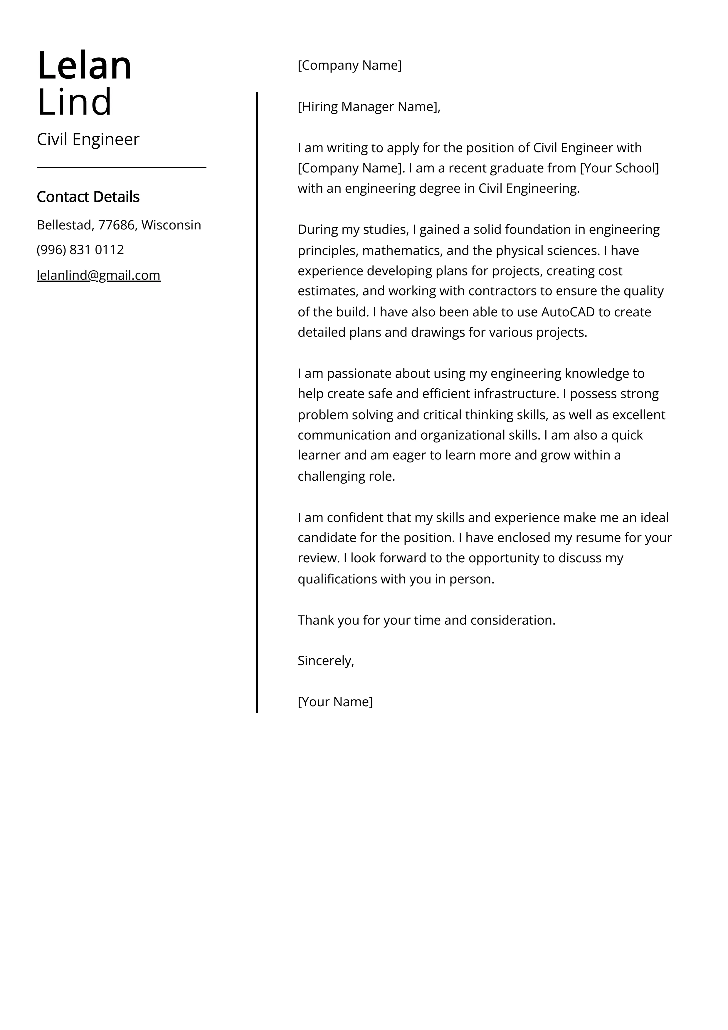 39151 cover letter formatting