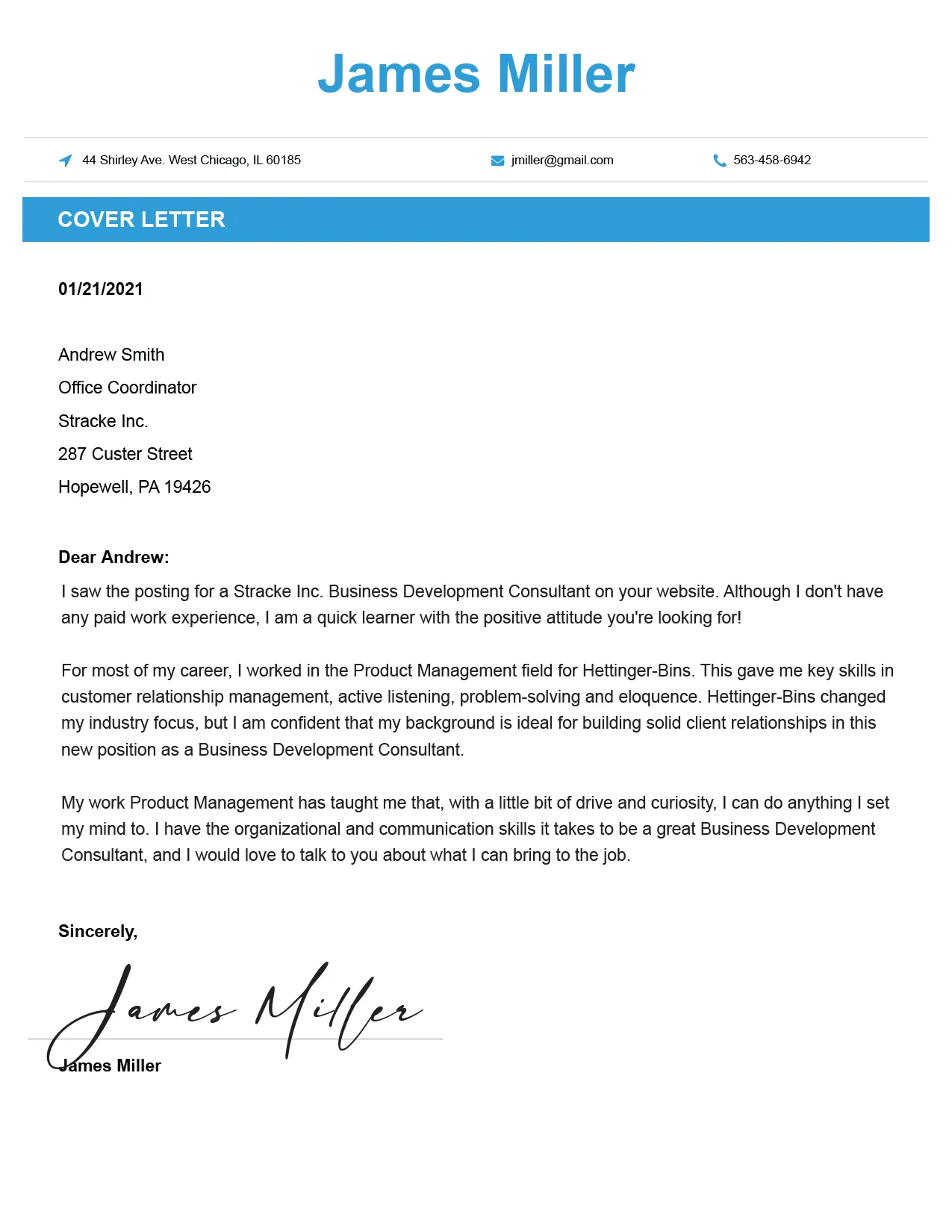 39152 cover letter writing