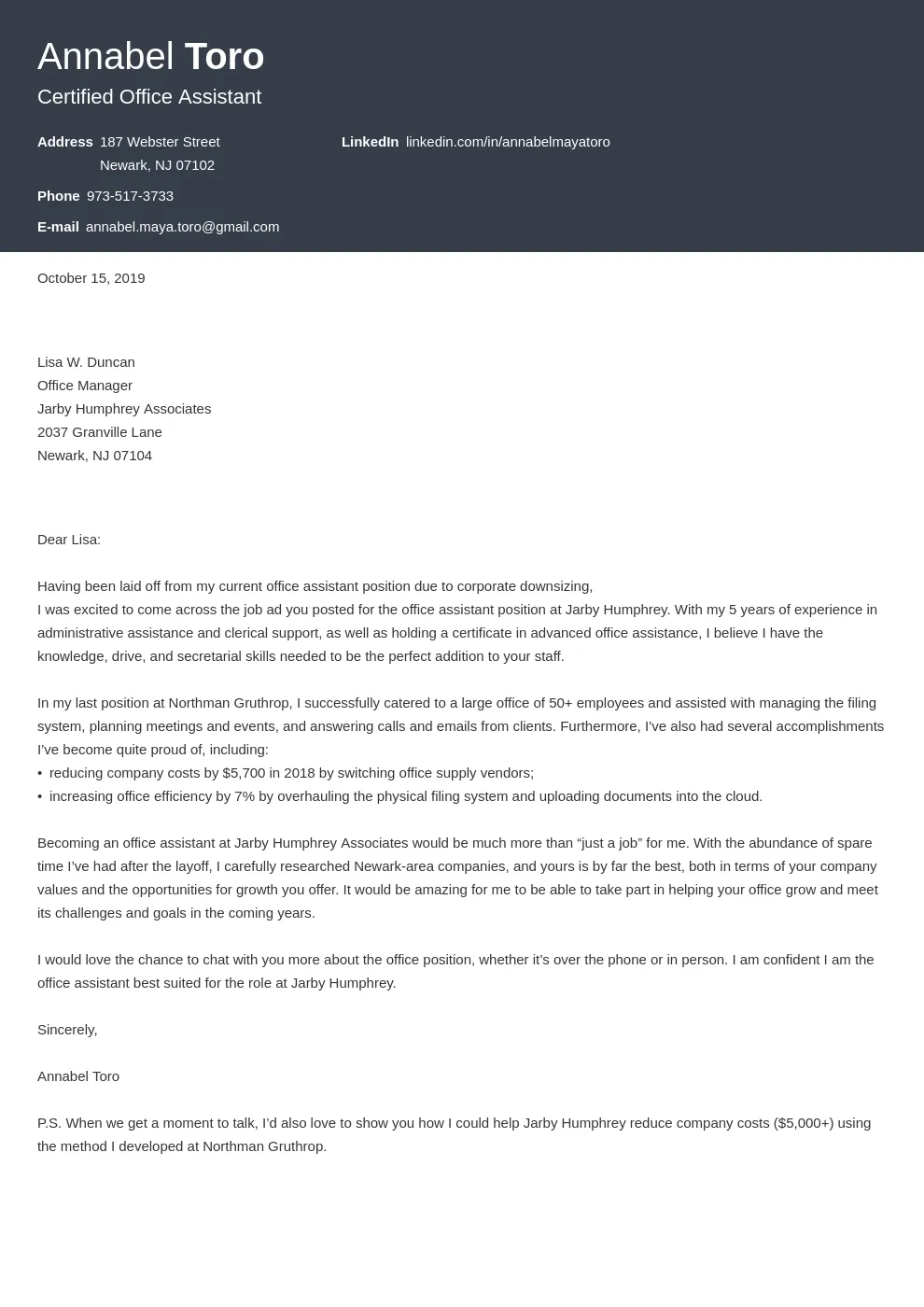 39156 cover letter importance