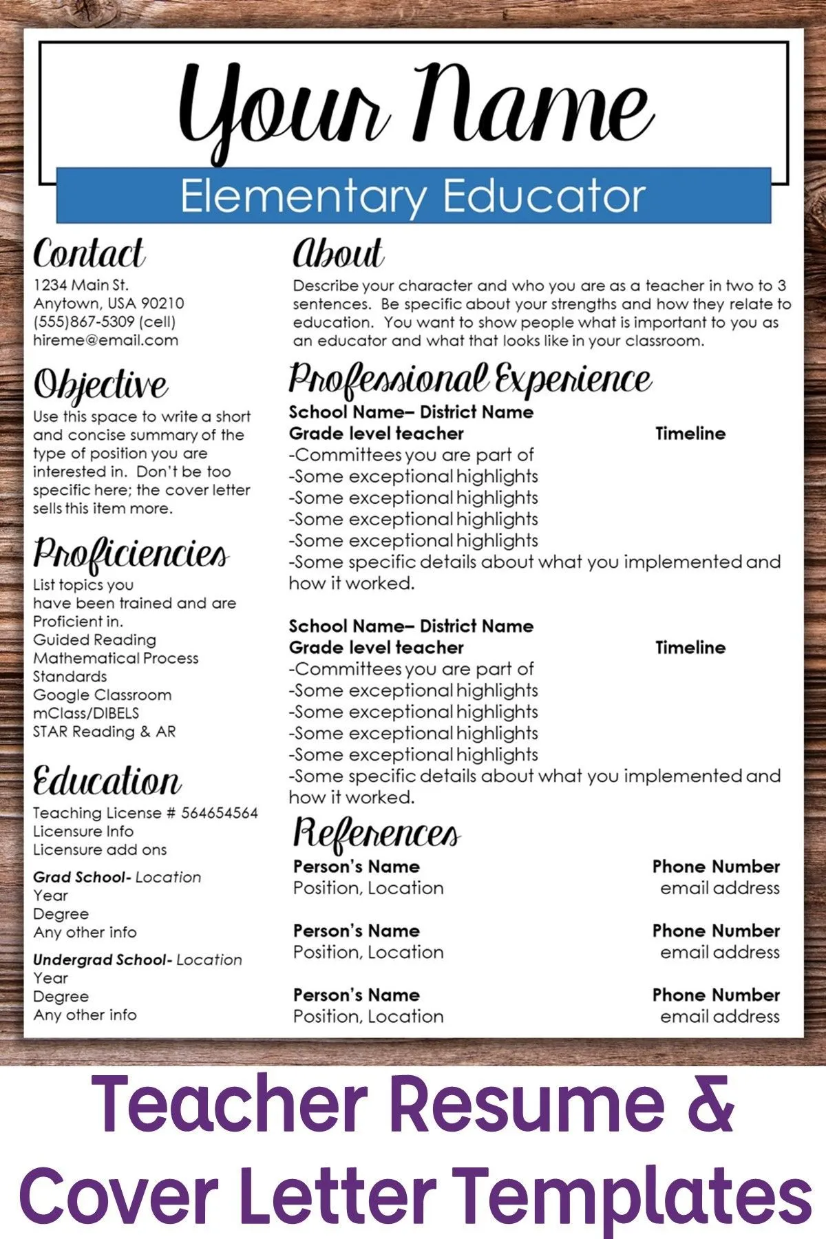 39158 teacher cover letter formatting