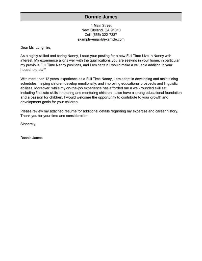 39159 nanny cover letter mistakes