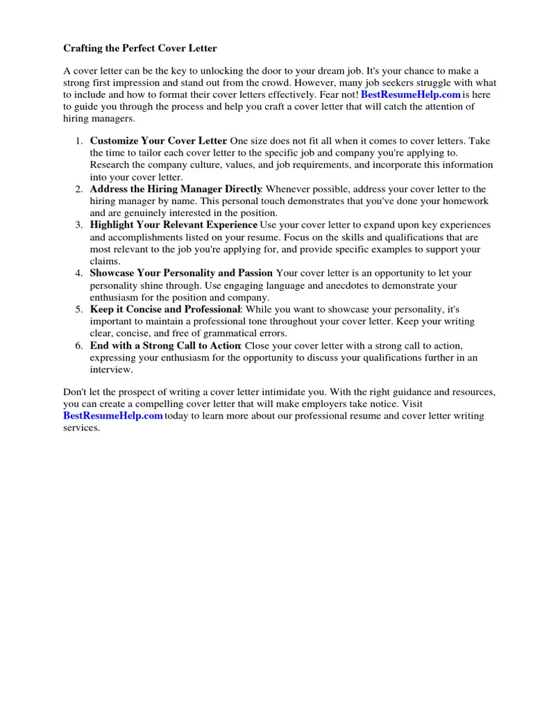 39165 cover letter basics