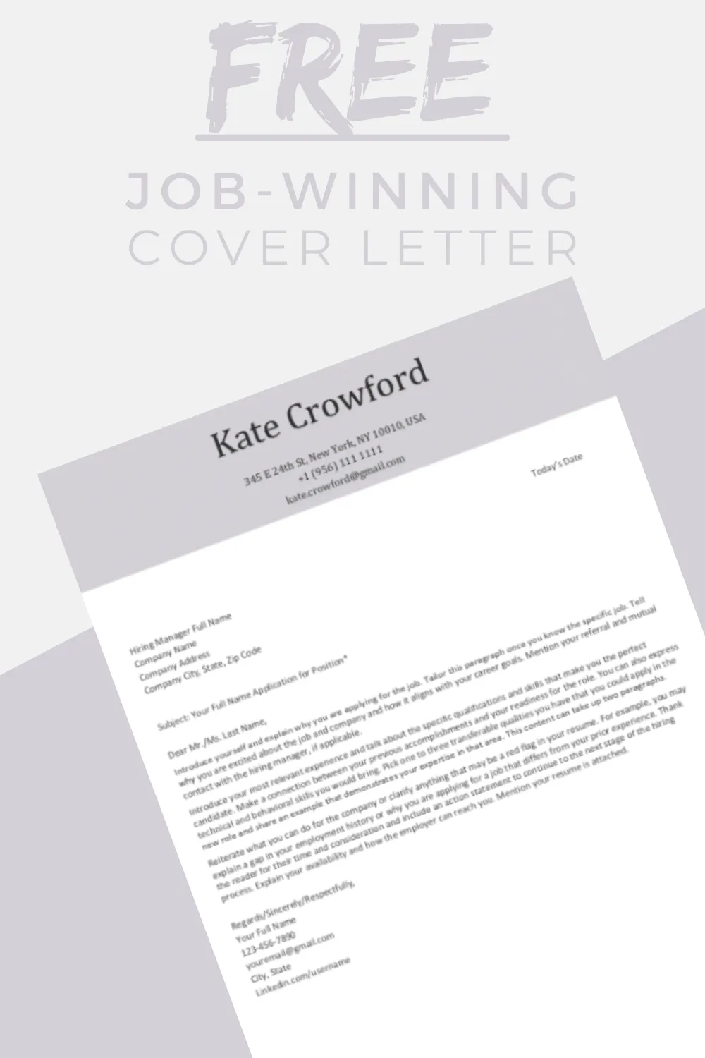39167 free cover letter templates