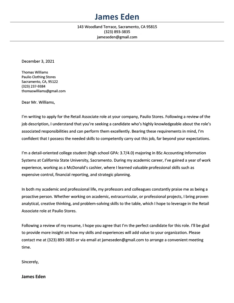 39173 cover letter structure