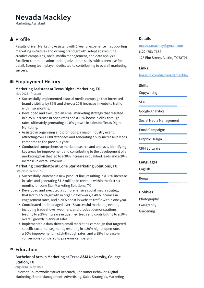 39174 cover letter marketing assistant image1