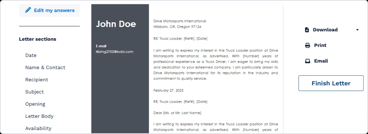 39176 personalizing cover letter