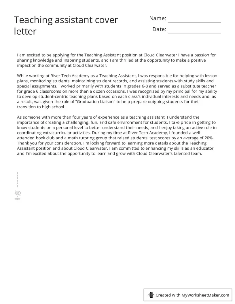 39179 teacher assistant communication