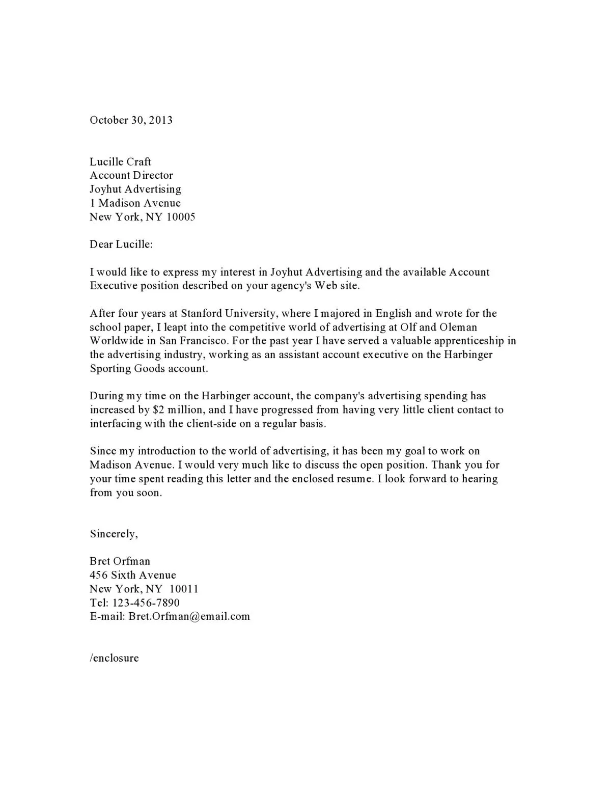 39180 project manager cover letter