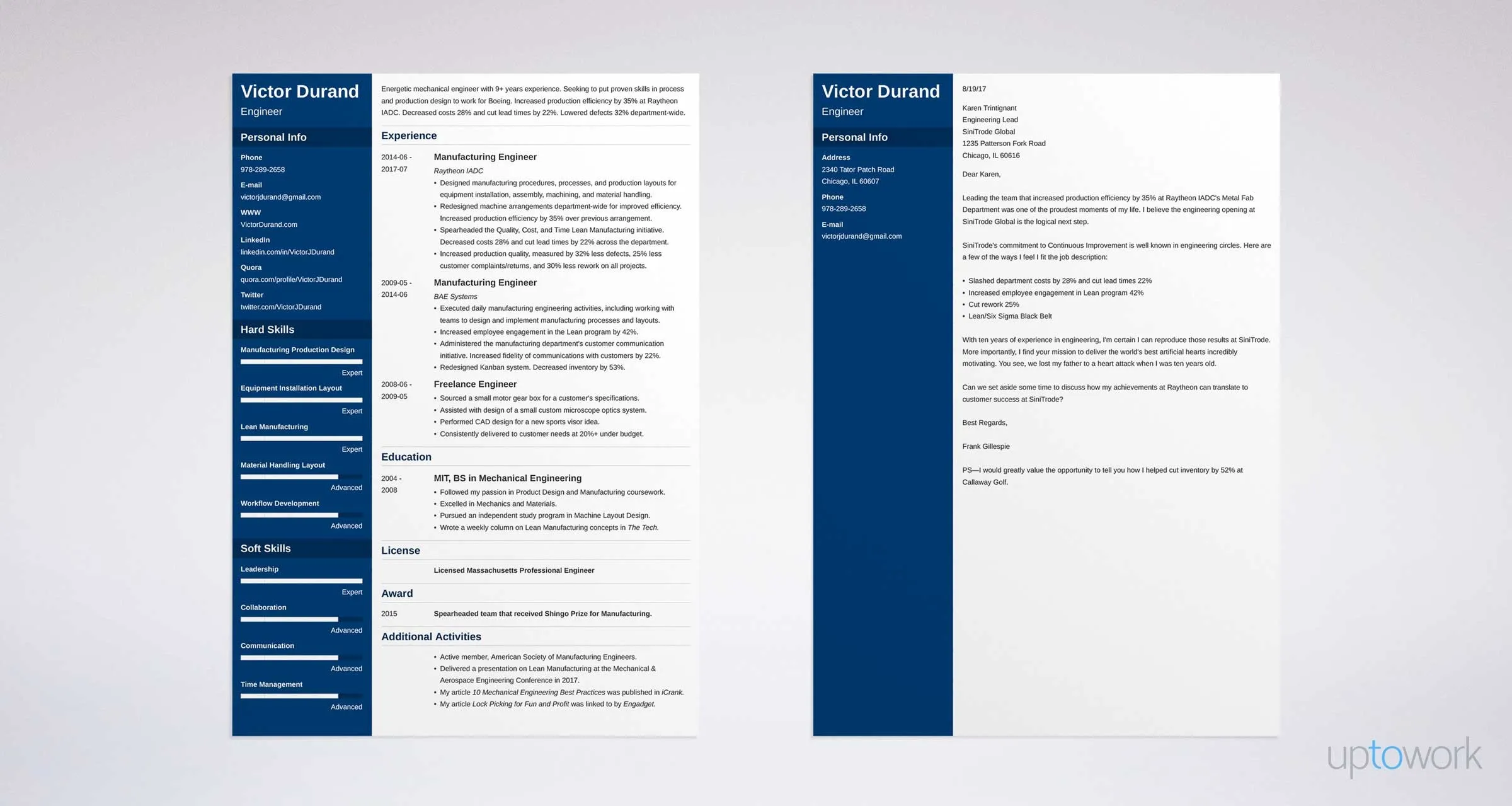39193 engineering cover letter achievements